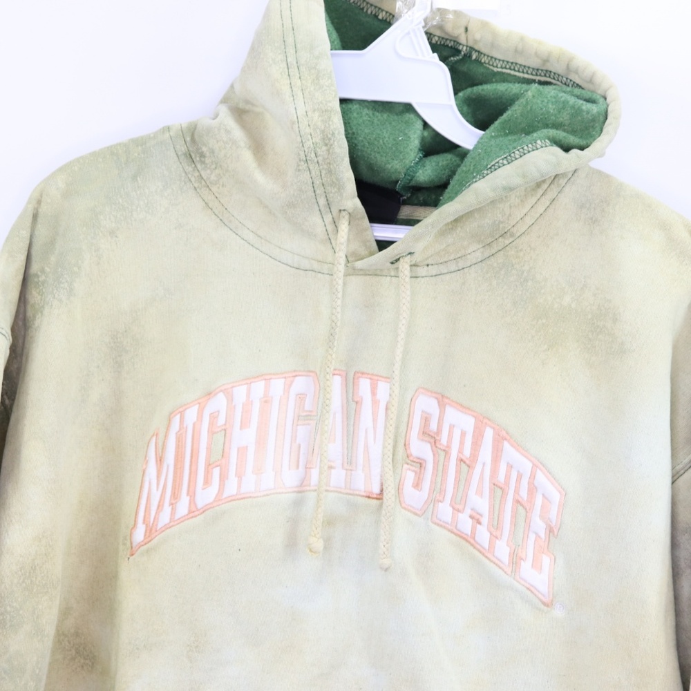 Vintage Starter Michigan State Bleach Wash Hoodie - Picture 2 of 8